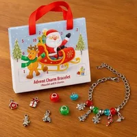 6 X Mädchen Macht Ein Weihnachten Anhänger Armband Set 2025 Advent Kalender Gift