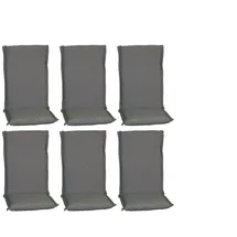 BEO Hochlehner Auflage 6 St. 40 x 40 x 5 cm grau