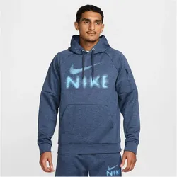 NIKE Therma-FIT Fitness Hoodie Herren 437 - thunder blue/university blue L
