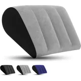 ProPillows Aufblasbares Keilkissen für gesunden Schlaf- tragbares aufblasbares Keilkissen Anti-Schnarchen, saures Aufstoßen. Verwendung im Bett, Reisen, Camping, schnelles Aufblasen der Luft (Grau)