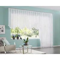 OTTO home Bogenstore OTTO HOME "Eby" Gr. 2, weiß, B:400cm H:100cm, Voile, Polyester, Gardinen, Transparent Polyester