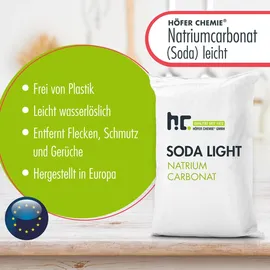 Höfer Chemie 20x 25 kg Natriumcarbonat (Soda) leicht technische Qualität