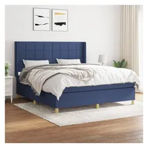 vidaXL Boxspringbett 180 x 200 cm Blau