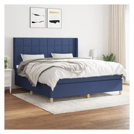 vidaXL Boxspringbett 180 x 200 cm Blau