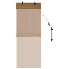 vidaXL Bambusrollo 40 x 160 cm Braun