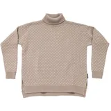 Devold of Norway Sørisen Wool High Neck Pullover Stone / Offwhite XL