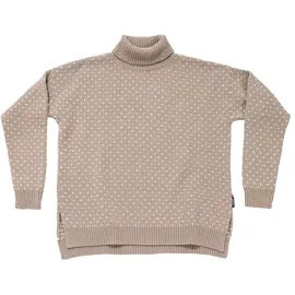 Devold of Norway Sørisen Wool High Neck Pullover Stone / Offwhite XL
