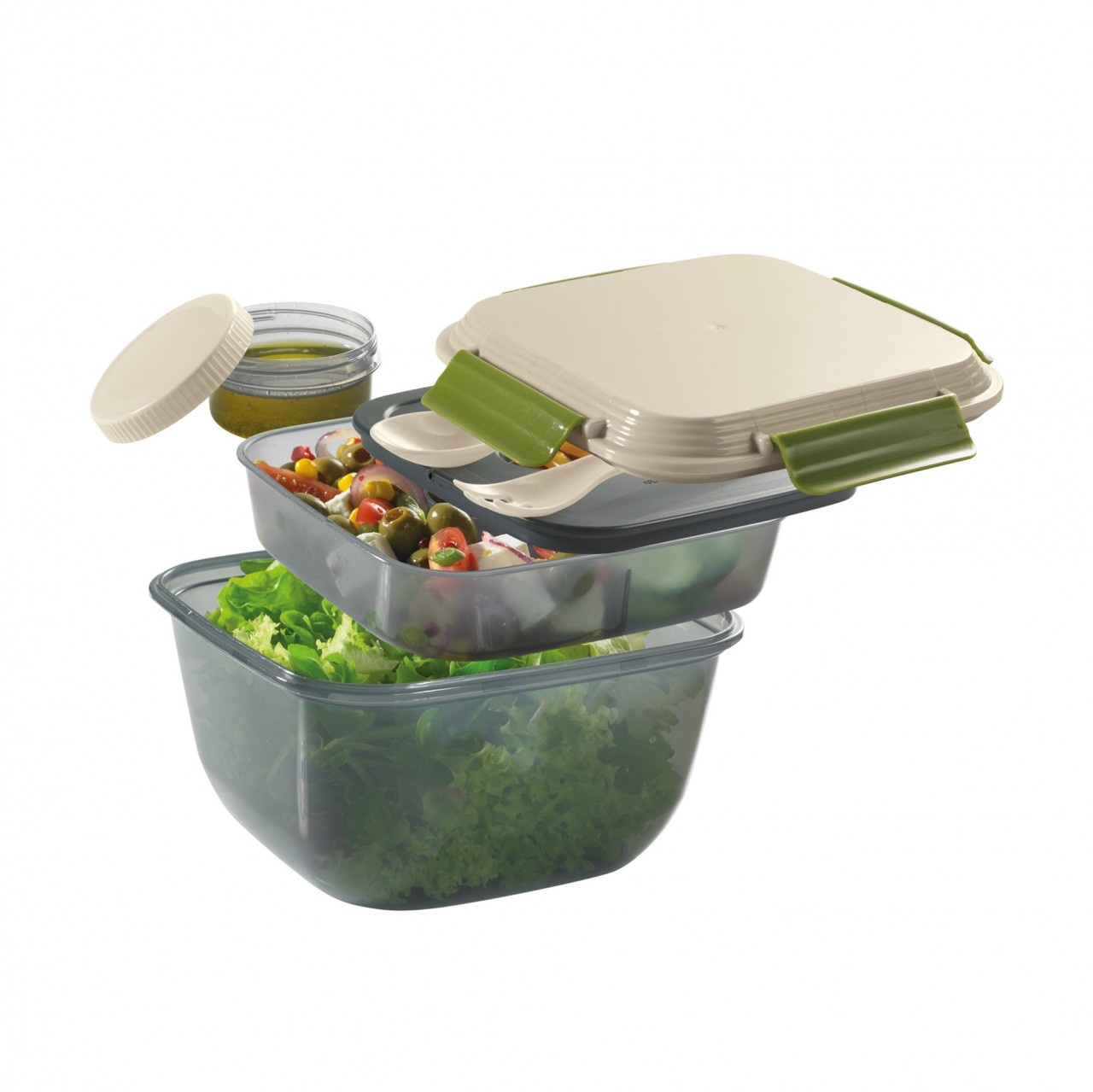 CILIO Lunchbox FRESH mit unterteiltem Einsatz und Kühlakku 1,5 Liter