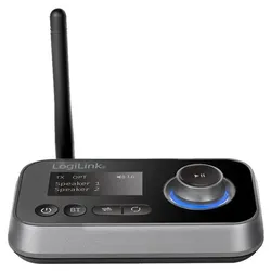 LogiLink Drahtloser Bluetooth Audio-Empfänger / Transmitter BT0062, Bluetooth 5.0, 10m Reichweite
