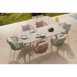 Niehoff Muro Gartentisch 220 x 95 x 76 cm Ivory/Natur