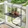 Outsunny Balkontisch 62 x 60 x 85,5 cm Schwarz