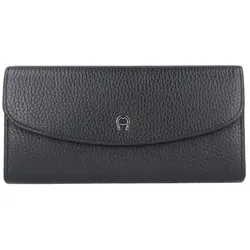 AIGNER Basics Geldbörse Leder 19,5cm  schwarz