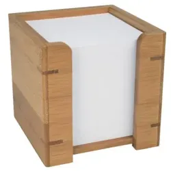 WEDO Zettelbox Bambus 61707 9x9cm