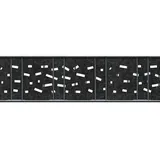 zaun|zu® zaunzu Sichtschutz Design Vlies Criss Cross für Doppelstabmatten Schwarzgrau 2,6m