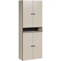 trendteam PureBliss Hochschrank breit 70 x 186 cm Kashmir Hellgrau MDF
