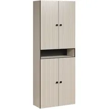 trendteam PureBliss Hochschrank breit 70 x 186 cm Kashmir Hellgrau MDF