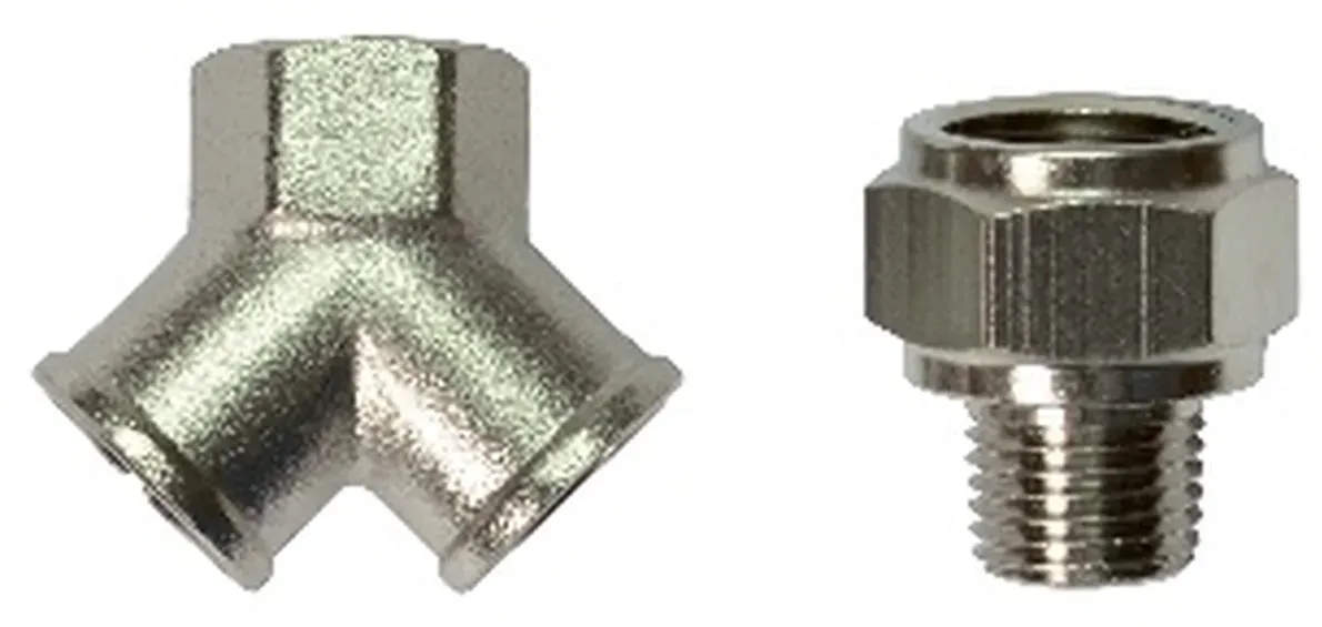 Stanley 3-Wege-Adapter 2x1/4 (Innen)-3/8 (Innen)-1/4 (Innen)