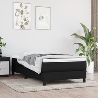 "2024"Modernen Boxspringbett Schwarz 90x200 cm Stoff Klassische Betten