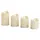 KYNAST GARDEN X-Mas Art Collection LED-Kerze 4 St. creme