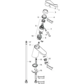 Hansgrohe Focus Care 70 Einhandmischer chrom 31914000