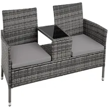 Tectake Narbonne 131 x 61 x 82 cm Grau