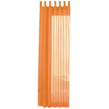 Gardinenbox Schlaufenschal Kräuselband 245 x 140 cm Orange