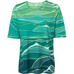 Baumwoll-Shirt, Druck grün, 40/42