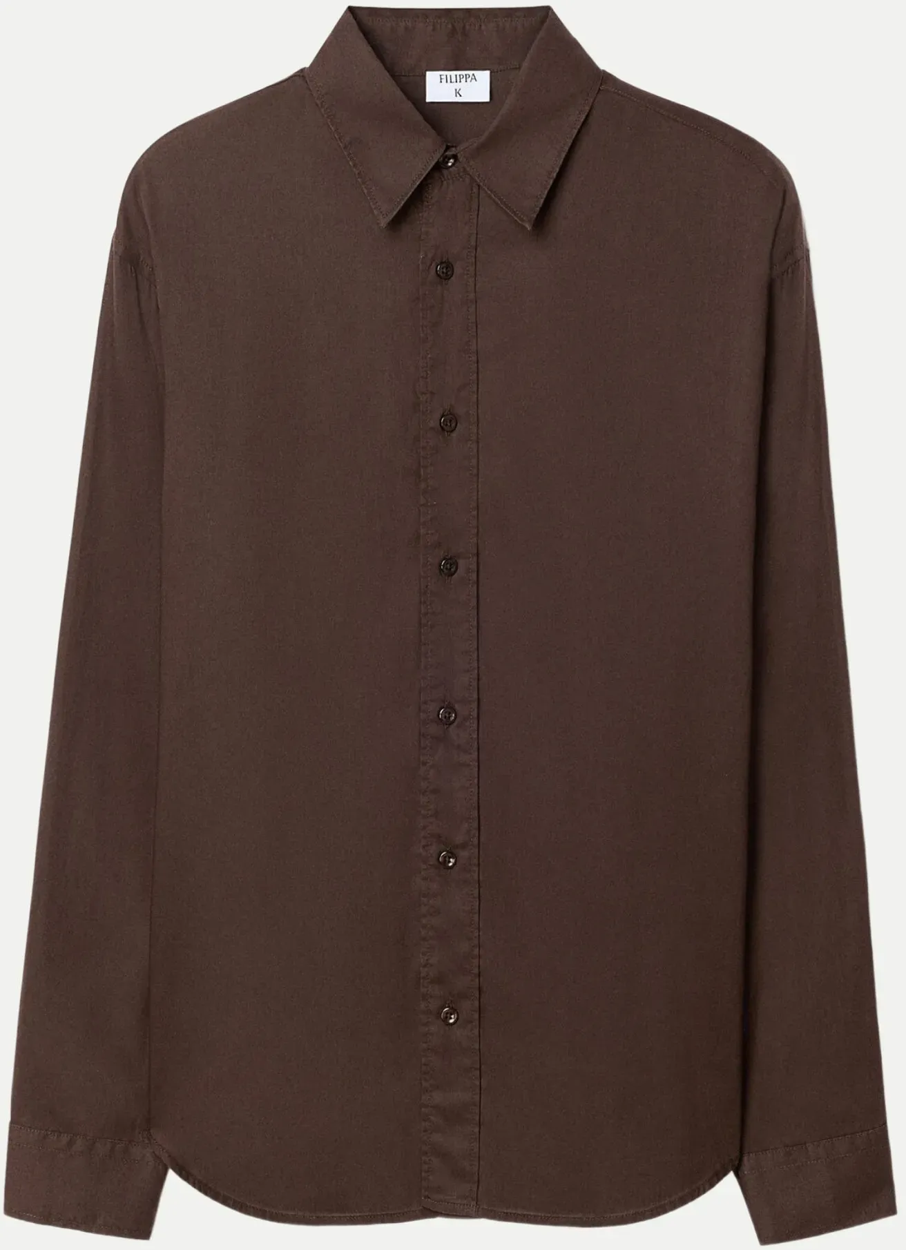 Relaxed-Fit Hemd Voile Braun 50