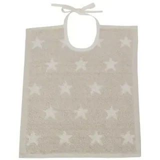 framsohn Kinderlätzchen 'Organic Stars' 32 x 36 cm Beige
