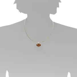 Ostsee-Schmuck Gleiter-Classic 18x13 mm Gold 333/Bernstein