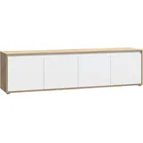 Forte Lowboard TV-Board groß Breite ca 190 cm (B/H/T 188,3/49,7/42 cm), grifflose Front, viel Stauraum beige