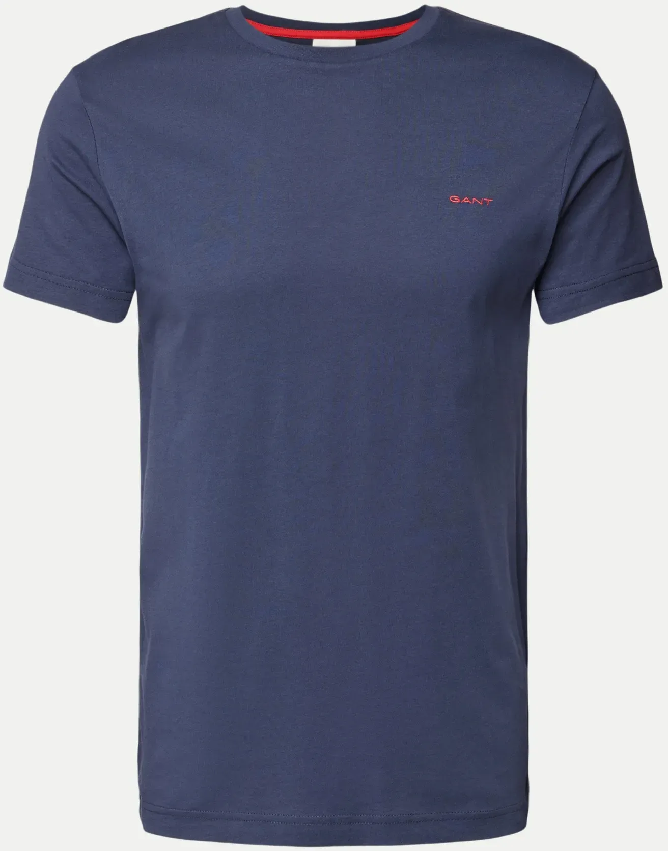 T-Shirt mit Kontrast Logo 433-EVENING BLUE M