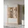 LEONIQUE Vitrine "Kasai", beige (eiche harbor gold, kashmir), B:128,5cm H:200cm T:41cm, FSC-zertifizierter Holzwerkstoff, Glas, MDF, Melamin, Schränke, Vitrine