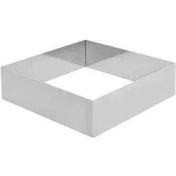 SCHNEIDER Tortenring, quadrat, 160 x 160 mm 155367 , Höhe: 50 mm
