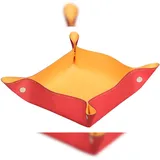 Rhodia 2x Taschenleerer aus italienischem Kunstleder 12x12x4,5cm Koralle 194598C