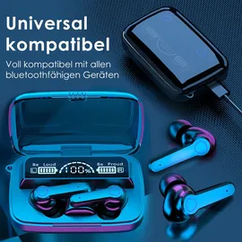 NAUC In-Ear Bluetooth Kopfhörer für Motorola Moto G / Power (2025) Earbuds Ohrhörer - Schwarz