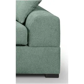 xonox Ecksofa Strukturstoff L-Form 3-Sitzer Petrol
