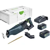 Festool RSC 18 Akku-Säbelsäge inkl. 2 x 5,0 Ah Akku + Schnellladegerät + Systainer