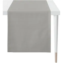 Tischläufer APELT "3800", grau, B:140cm L:48cm, Baumwolle, Polyester, Tischdecken