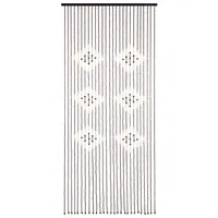 Navaris Bambus Perlenvorhang Türvorhang - 90x200cm Bambusvorhang mit stylischem