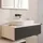 Hansgrohe Xevolos E Konsole 980/550 mit Auschnitt mittig für Aufsatzwaschtisch ohne Hahnloch, 54329780 980 x 550 mm, Sandbeige Matt