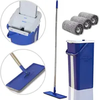 Starlyf Starlyf® Bodenwischer Set, Wischsystem selbstreinigend, Doppelkammereimer Autoclean Mop