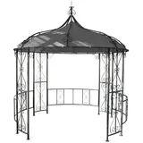 MCW Pergola, Grau, Metall, 296x330x293 cm, Sonnen- & Sichtschutz, Pavillons & Pergolas
