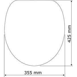 Wenko WC-Sitz Ottana dunkelgrau