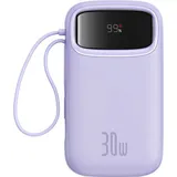 Baseus QPow 2 20000mAh 30W 2xUSB-C powerbank (lila) - Lila