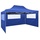vidaXL Faltzelt 3 x 4,5 m inkl. Seitenteile blau