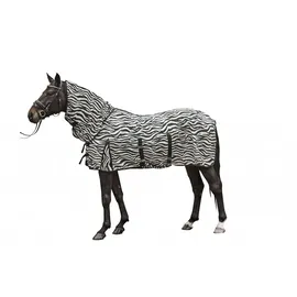 HKM Fliegendecke mit Halsteil Zebra mit Bauchlatz, M