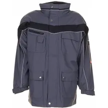 Planam PLALINE Regenjacke Unisex Schiefer/Schwarz L