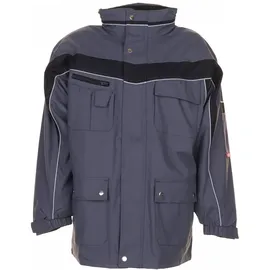 Planam PLALINE Regenjacke Unisex Schiefer/Schwarz L