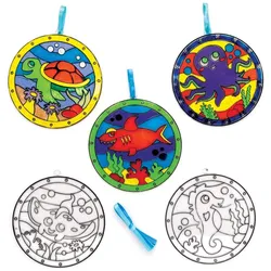 Meerestier Sonnenfänger-Set   (pro Set 6) Bastelsets